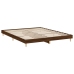Estructura de cama sin colchón madera marrón roble 150x200 cm