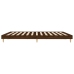 Estructura de cama sin colchón madera marrón roble 150x200 cm