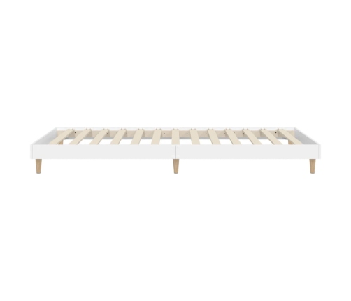 Estructura de cama madera de ingeniería blanca 100x200 cm