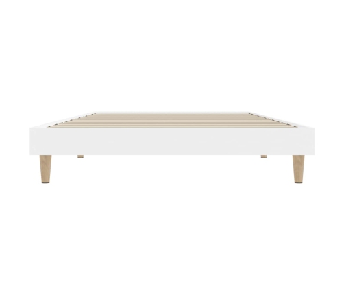 Estructura de cama madera de ingeniería blanca 90x200 cm