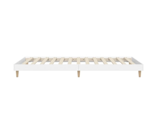 Estructura de cama madera de ingeniería blanca 90x200 cm