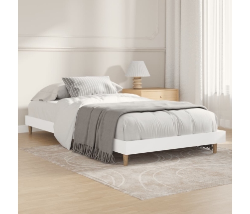 Estructura de cama madera de ingeniería blanca 90x200 cm