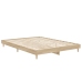 Estructura de cama madera de ingeniería roble Sonoma 135x190 cm