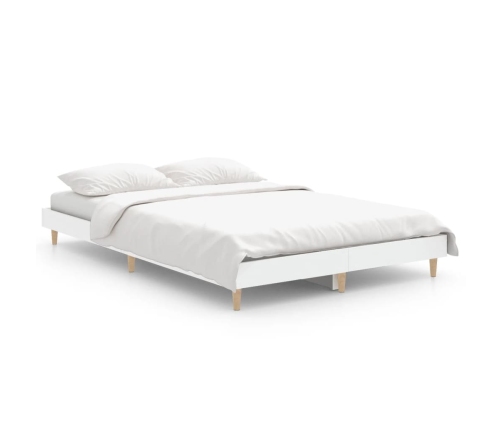 Estructura de cama madera de ingeniería blanca 120x190 cm