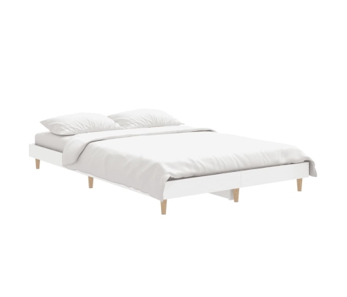 Estructura de cama madera de ingeniería blanca 120x190 cm