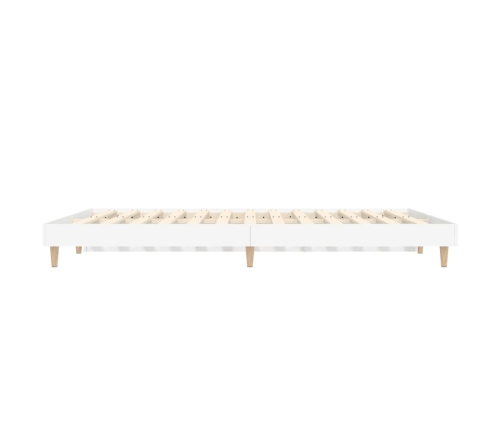 Estructura de cama madera de ingeniería blanca 120x190 cm