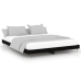 Estructura de cama madera de ingeniería negra 200x200 cm