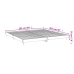 Estructura de cama madera de ingeniería negra 200x200 cm