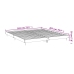 Estructura de cama madera de ingeniería blanco brillo 180x200cm