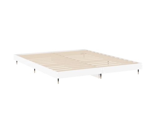 Estructura de cama madera de ingeniería blanca 140x200 cm