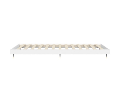 Estructura de cama madera de ingeniería blanca 90x200 cm