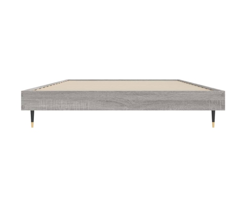 Estructura de cama madera de ingeniería gris Sonoma 90x200 cm