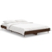 vidaXL Estructura de cama madera contrachapada marrón roble 120x190 cm