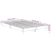 vidaXL Estructura de cama madera contrachapada marrón roble 120x190 cm