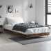 Estructura de cama sin colchón madera roble ahumado 90x190 cm