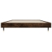 Estructura de cama sin colchón madera roble ahumado 90x190 cm