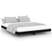 Estructura de cama madera de ingeniería negra 200x200 cm