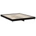 Estructura de cama madera de ingeniería negra 200x200 cm