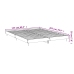 Estructura de cama sin colchón madera roble Sonoma 150x200 cm