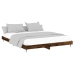 Estructura de cama sin colchón madera roble ahumado 150x200 cm