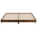 Estructura de cama sin colchón madera roble ahumado 150x200 cm