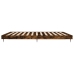 Estructura de cama sin colchón madera roble ahumado 150x200 cm