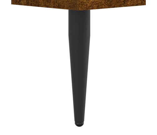 Estructura de cama sin colchón madera roble ahumado 150x200 cm