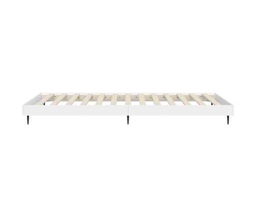 Estructura de cama madera de ingeniería blanca 100x200 cm