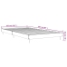 Estructura de cama sin colchón madera marrón roble 100x200 cm