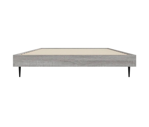 Estructura de cama madera de ingeniería gris Sonoma 90x200 cm