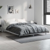 Estructura de cama madera de ingeniería gris hormigón 135x190cm