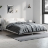 Estructura de cama madera de ingeniería gris Sonoma 135x190 cm