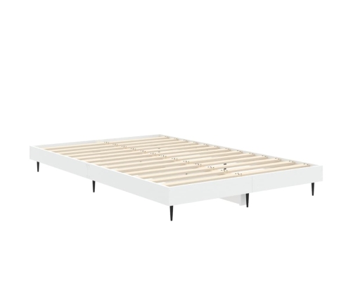 Estructura de cama madera de ingeniería blanca 120x190 cm