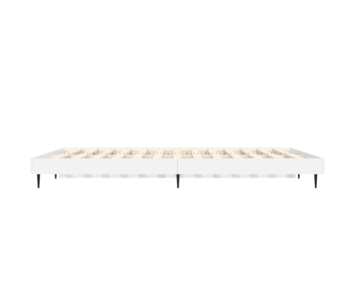 Estructura de cama madera de ingeniería blanca 120x190 cm