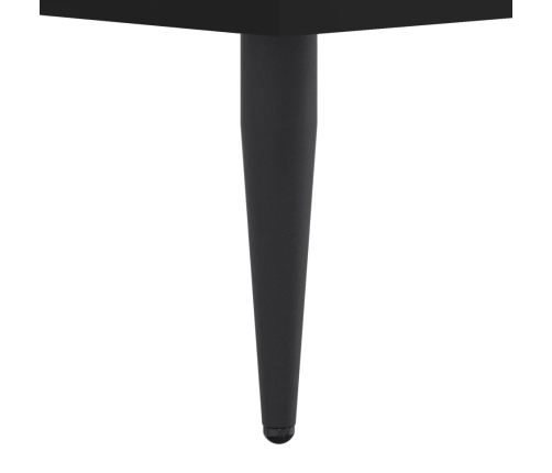 Estructura de cama madera de ingeniería negra 120x190 cm