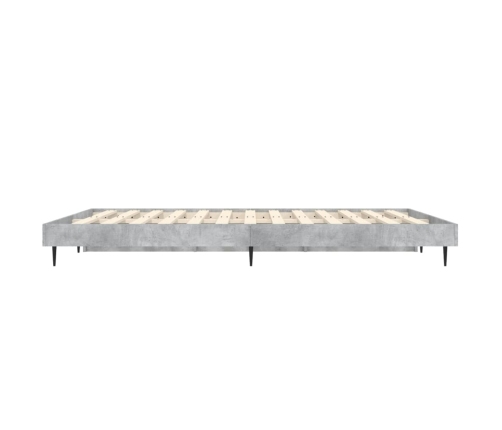 Estructura de cama madera de ingeniería gris hormigón 120x190cm