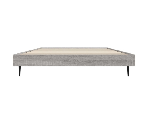 Estructura de cama madera de ingeniería gris Sonoma 90x190 cm