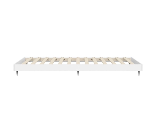 Estructura de cama madera de ingeniería blanca 75x190 cm