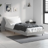 Estructura de cama madera de ingeniería gris Sonoma 75x190 cm