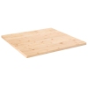 Tablero de mesa cuadrado madera maciza de pino 70x70x2,5 cm