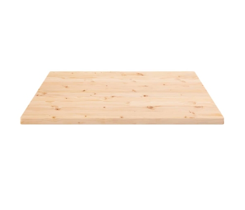 Tablero de mesa cuadrado madera maciza de pino 70x70x2,5 cm