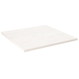 Tablero de mesa cuadrado madera maciza pino blanco 70x70x2,5 cm