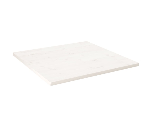 Tablero de mesa cuadrado madera maciza pino blanco 70x70x2,5 cm