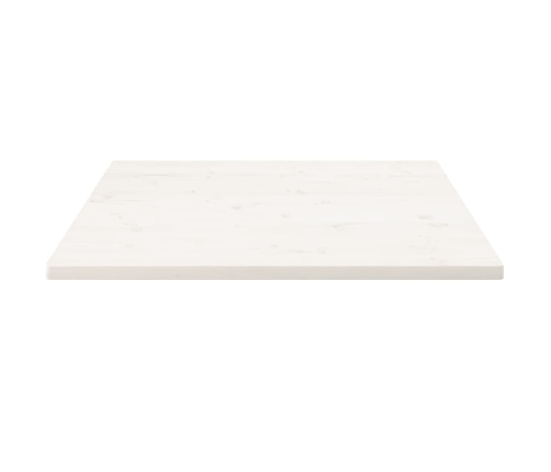 Tablero de mesa cuadrado madera maciza pino blanco 70x70x2,5 cm