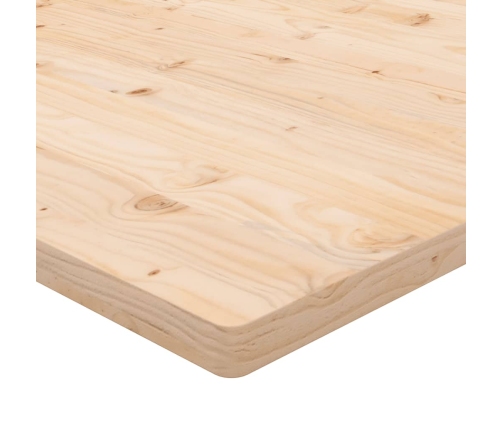 Tablero de mesa cuadrado madera maciza de pino 80x80x2,5 cm