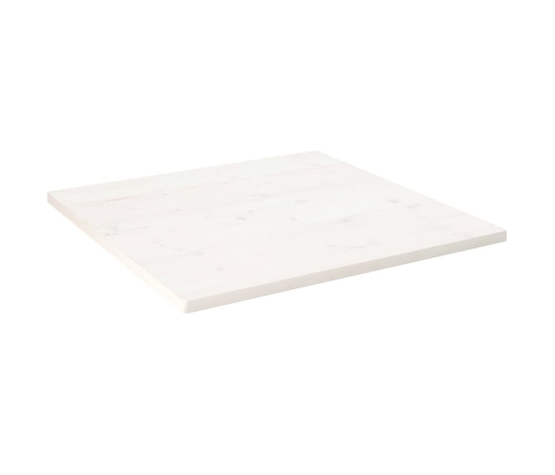 Tablero de mesa cuadrado madera maciza pino blanco 80x80x2,5 cm