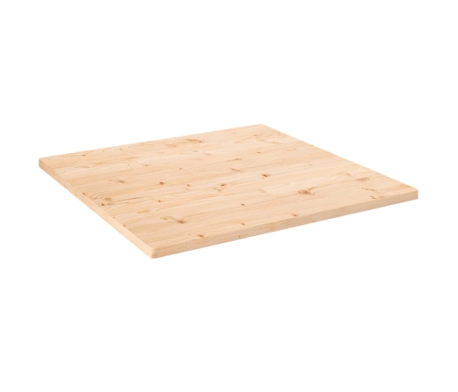 Tablero de mesa cuadrado madera maciza de pino 90x90x2,5 cm