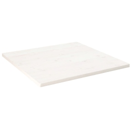 Tablero de mesa cuadrado madera maciza pino blanco 90x90x2,5 cm