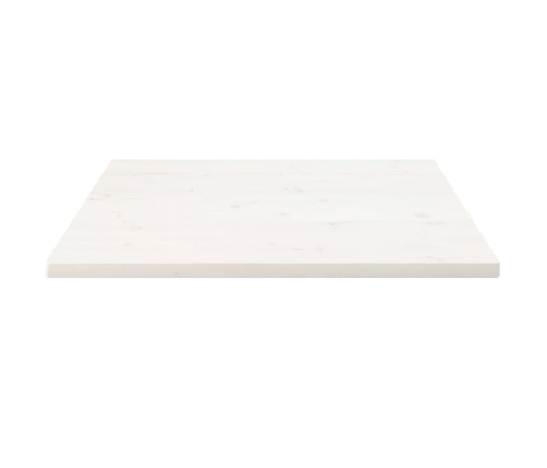 Tablero de mesa cuadrado madera maciza pino blanco 90x90x2,5 cm