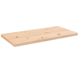 Tablero de mesa rectangular madera maciza pino 80x40x2,5 cm